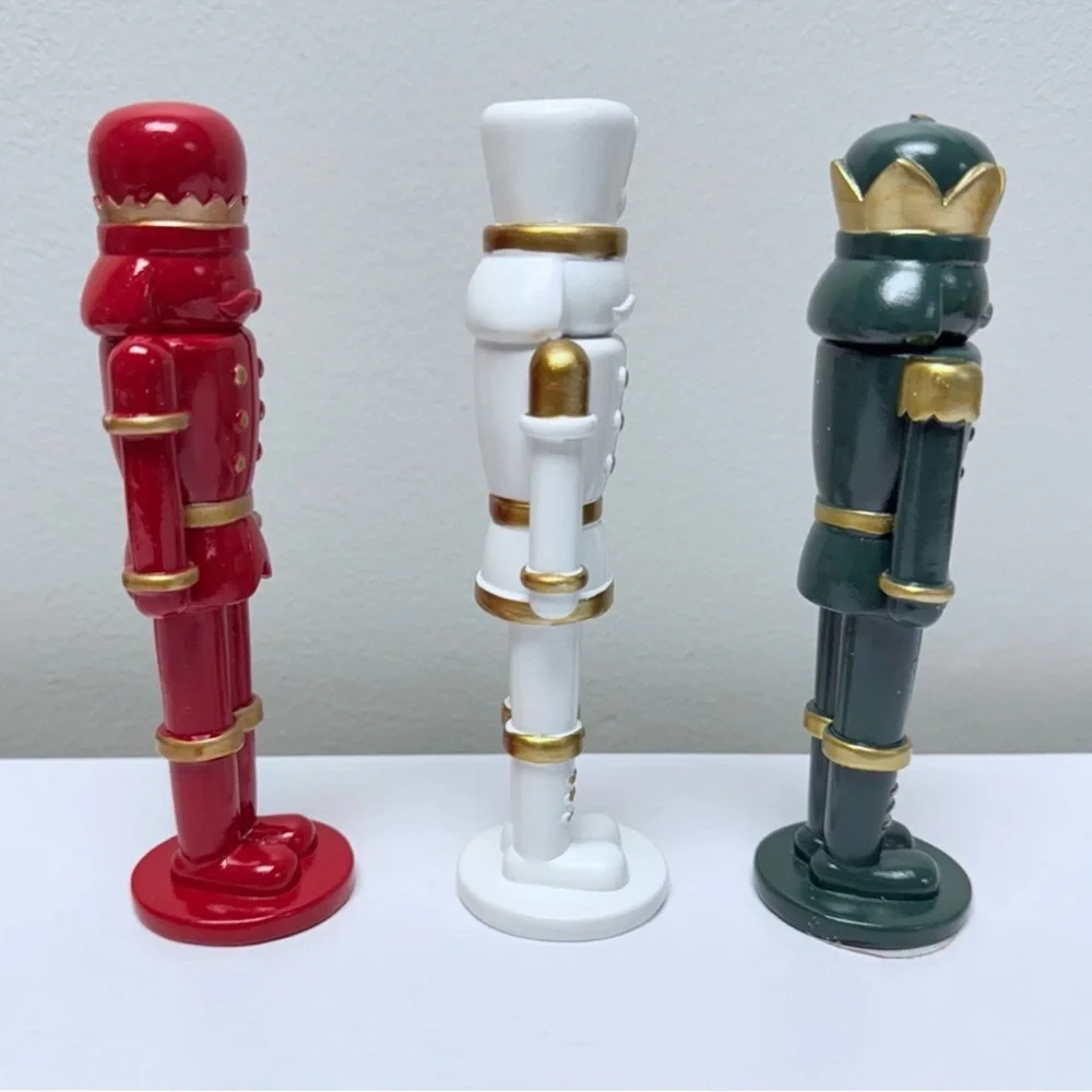 New! Set of 3 Target Bullseye Playground Christmas Nutcracker Figurines